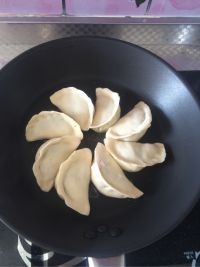 茄子青菜馅煎饺