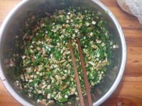 韭菜豆干煎饺