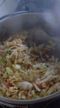 包菜炒西红柿