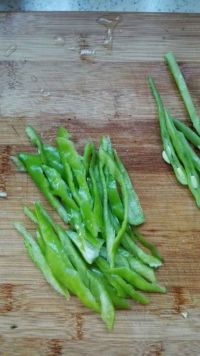 肉丝青椒炒芸豆
