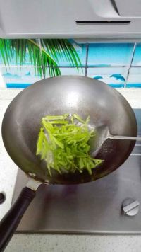 肉丝青椒炒芸豆