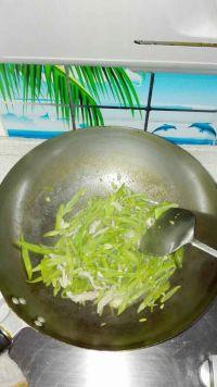 肉丝青椒炒芸豆