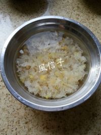 红枣桃胶银耳露