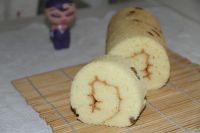 葡萄干戚风蛋糕卷
