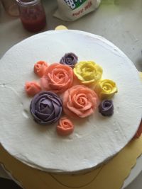 紫色调生日蛋糕