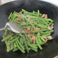 四季豆炒肉片