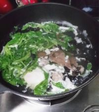 肉圆猪肝青菜小煮面