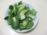 炒鸡肉香菇油菜