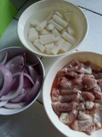 山药洋葱烩肉片