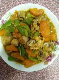 青椒胡萝卜鸡腿