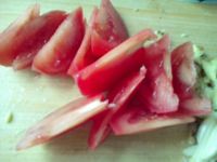 椒香西红柿炒花蛤