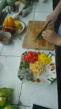 虾仁蔬菜炒饭