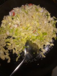 简单炒麻食