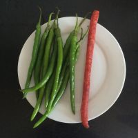 腊肠炒尖椒