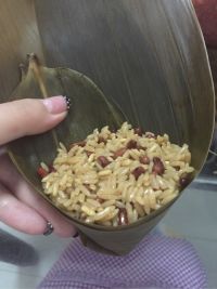 红豆猪肉粽