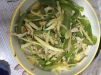 肉丝炒茭白青椒