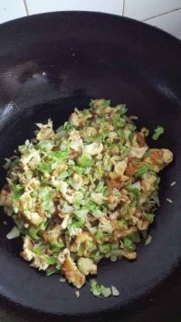 自创鱿鱼鸡蛋蔬菜饭