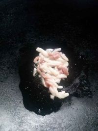 肉丝炒素菜
