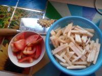 圆茄子炒番茄