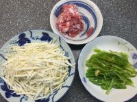 茭白青椒炒肉丝