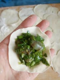 芹菜虾仁水饺