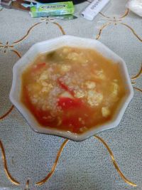 西红柿鸡蛋燕麦粥