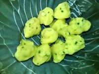 葱香土豆寿桃饼