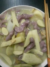 紫番薯擀面