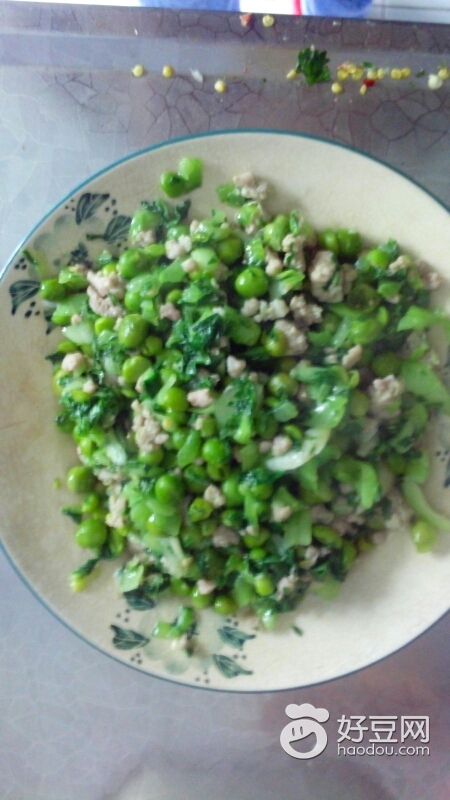 肉沫豌豆油菜