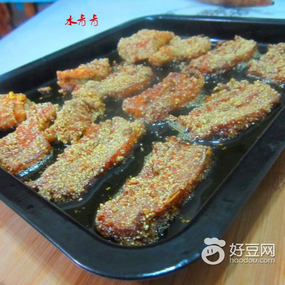 香烤糯米粉拌肉