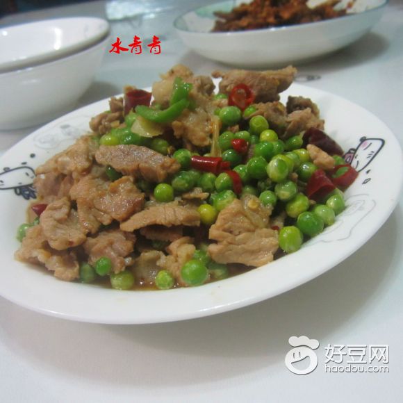 干烧青豆肉丝