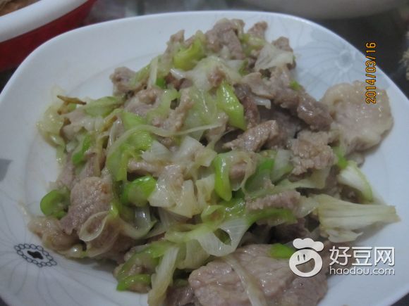 大葱肉片