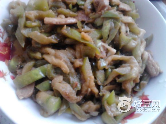 酱味茄丝炒肉