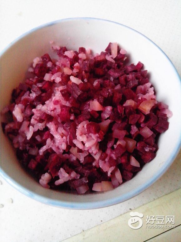 紫薯焖干饭
