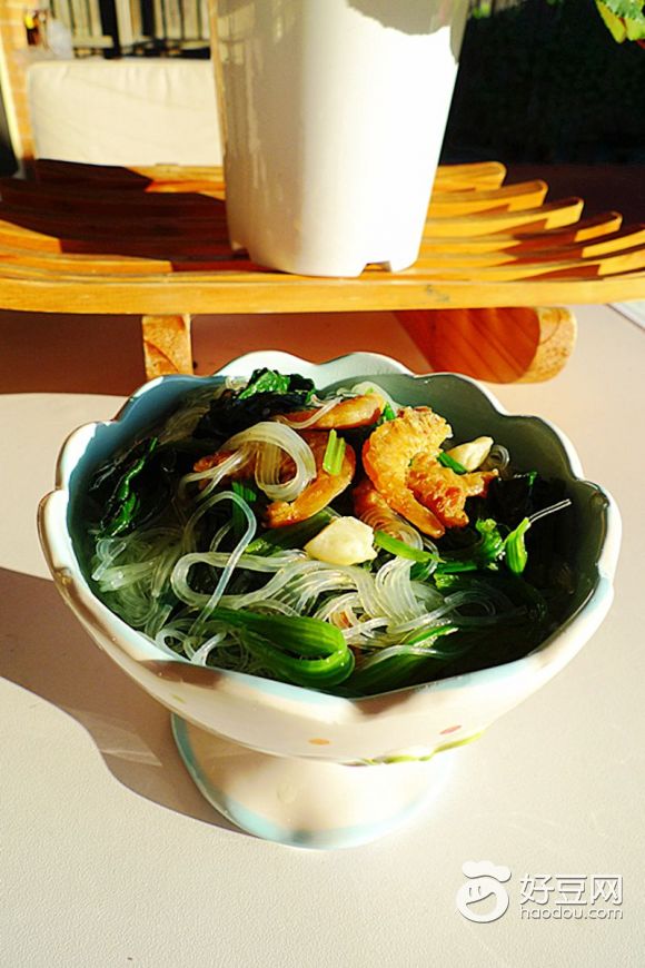 粉丝虾米烩菠菜
