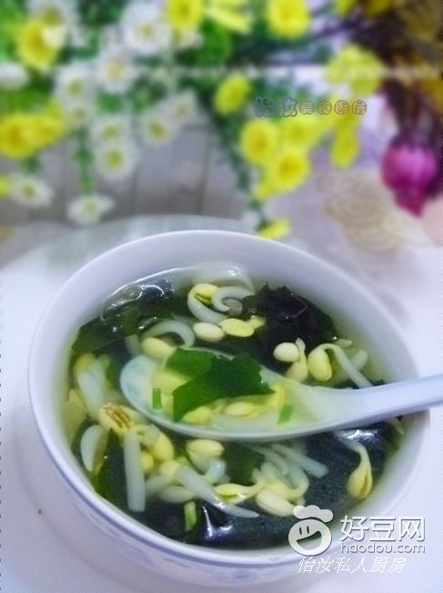螺旋藻豆芽汤