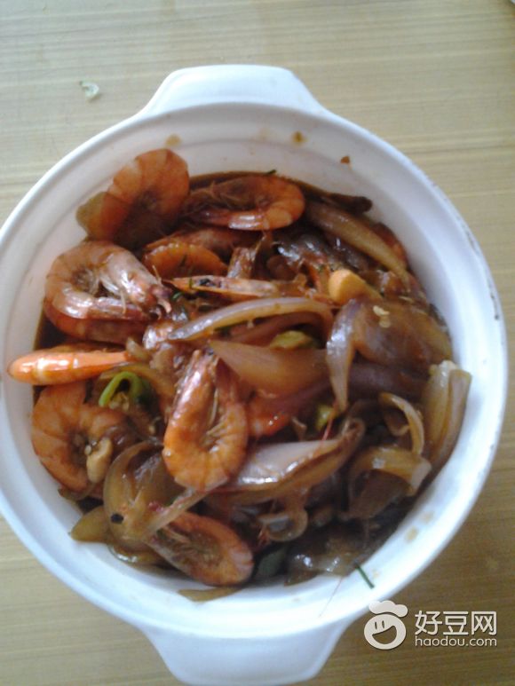 洋葱炒大虾