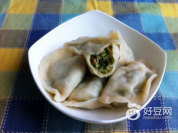 韭菜瓠子猪肉馅水饺