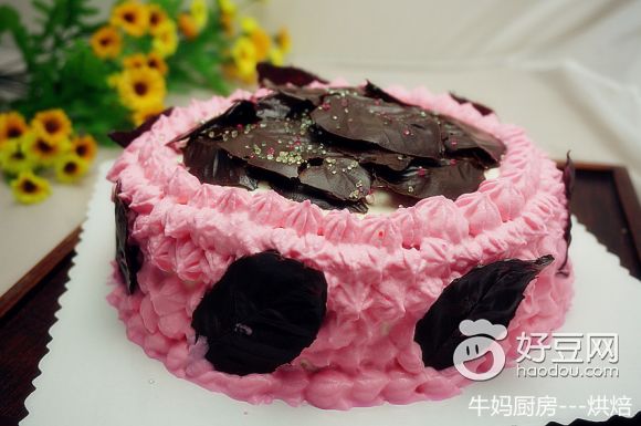 粉红之恋奶油蛋糕