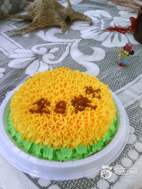 向日葵裱花蛋糕