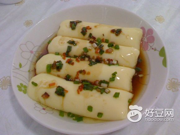 清蒸鸡蛋豆腐