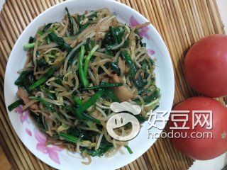 韭菜炒豆芽