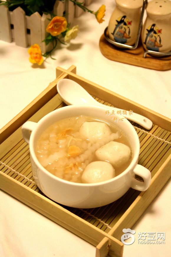 萝卜干贝鱼丸汤