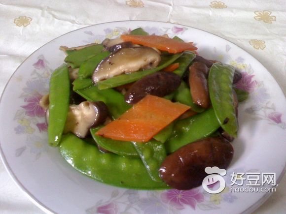 香菇炒荷兰豆