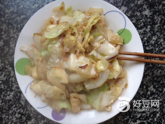虾米炒圆白菜