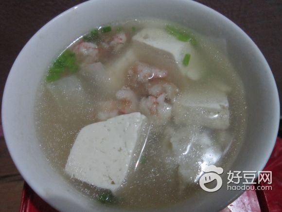 豆腐虾仁汤