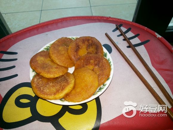 豆沙南瓜饼