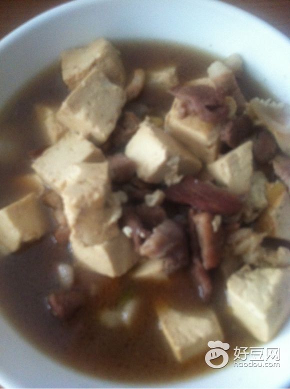 五花肉豆腐汤