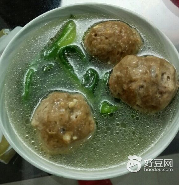 潮汕牛肉丸青菜汤