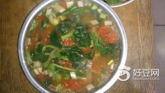 西红柿菠菜汤